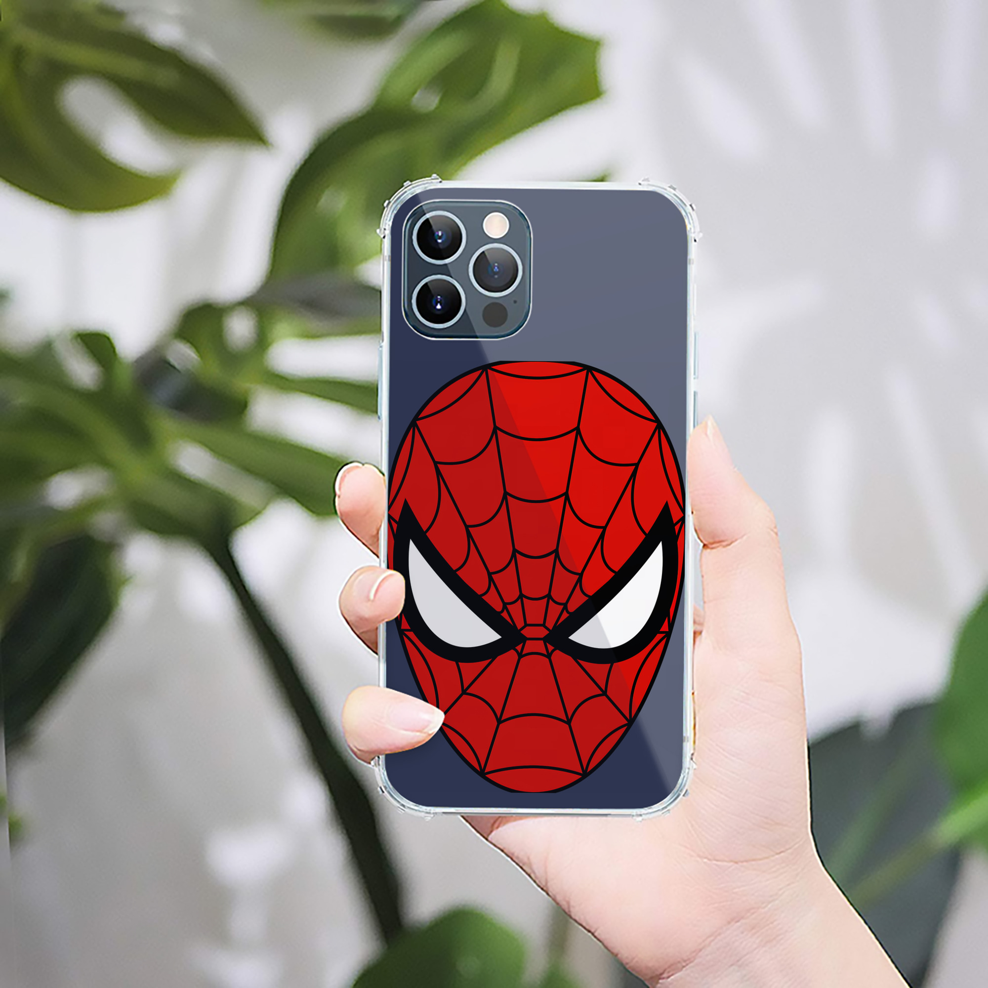 （画像用） Spider Man スパイダーマン 【iPhone 12シリーズ対応】透明スマホケース（クリアソフトケース）
